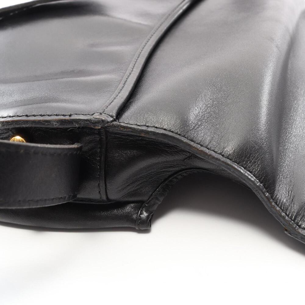 CHRISTIAN DIOR Black Leather Shoulder Bag - Picture 12 of 13